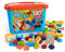 MEGA Bloks Caja de 180 Bloques de construcción, Juguetes niños +2 años (Mattel GJD22)
