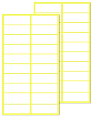 500 Stück, 38 x 13 mm, Aufkleber Etiketten Selbstklebend Klebeetiketten zum Beschriften - Weiß