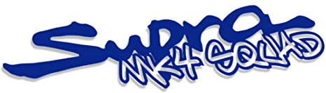 Decus Supra MK4 Squad XXL 1490 (blau) // Sticker OEM JDM Style Aufkleber