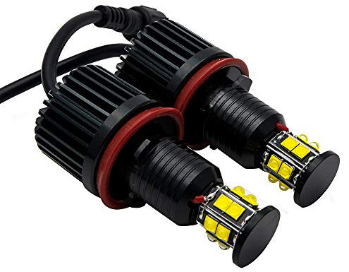 Bombillas LED Angel Eyes sin error CanBus para faros delanteros, 3600 lm, 6000 K, blanco, E92, E81, E82, E87, E88, E90, E91, E93, E63, E64, E70, 1/3/5/7/X/Z Series