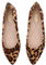 Della Stampa del Leopardo Scarpe Piane di Balletto delle Donne Classiche A Punta Basso Muli Confortevole Scarpe da Festa di Nozze