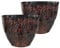 SG Traders Pack Of 2 X-Large Plastic Round Chengdu Garden Plant Pots Planter Indoor Outdoor Pots Top Diameter Flower Pot with Drainage Holes, Beautiful Planters for Your Garden Needs (30, 36, 40cm)