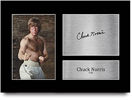 HWC Trading A4 Chuck Norris Way of the Dragon Colt Geschenke Gedruckt, Signiert Autogramm Bild Für Film-Erinnerungsstücke-Fans