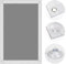 OBdeco Thermo Rollo 100% Verdunkelung Sonnenschutz Verdunkelungsrollo für Velux-Dachfenster Hitzeschutz ohne Bohren mit Saugnäpfen Grau 60x120cm für MK08