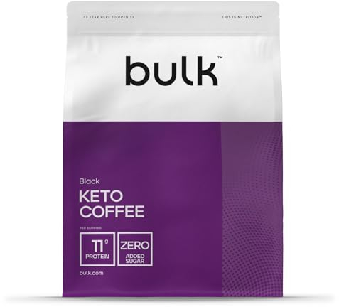 Bulk Keto Coffee, Alto contenido en proteínas, Chocolate Blanco, 500g