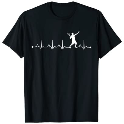 Tennis Heartbeat EKG Pulse Tennisspieler-Liebhaber T-Shirt