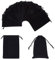 nbeads 20 Stück Polyester Samtbeutel Mit Kordelzug, 15x10 cm Rechteck Halskette Ohrringe Schmuck Beutel Süßigkeiten Sack Geschenk Aufbewahrungsbeutel Für Party Hochzeit Weihnachtsgeschenke, Schwarz