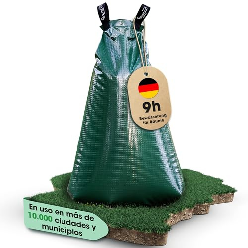 baumbad 1 Bolsa de riego de Polietileno, 75 litros, Resistente a los Rayos UV, Bolsa de riego en Verde, con Embalaje ecológico