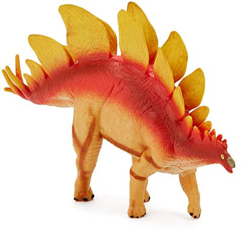 Zappi Co Childrens Stegosaurus Dinosaur Figure Toy (20cm Length) Realistic Detailed Dino Collection for Kids - Action Figures for Playtime Fun & Learning