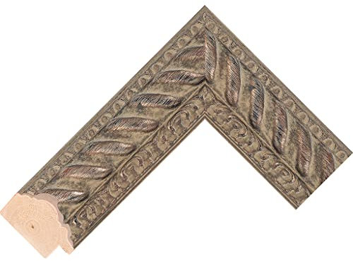 Cadre en bois véritable fait à la main (Lunette) pour Samsung Frame TV 2021 et 2022 uniquement (argent Venise, 81,3 cm)