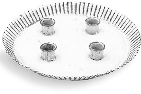 Blümelhuber Kerzenständer Stabkerzen Weiß Tischdeko Hochzeit Tischdeko Wohnzimmer Deko Modern Adventskranz Metall