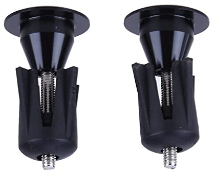 LAIXIABAO 2 Pcs Bar End Plugs Aluminum Alloy Bike Handlebar Caps Bicycle Handlebar Grips Bar End Caps for Mountain Bikes, Road Bikes, Folding Bikes
