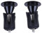 LAIXIABAO 2 Pcs Bar End Plugs Aluminum Alloy Bike Handlebar Caps Bicycle Handlebar Grips Bar End Caps for Mountain Bikes, Road Bikes, Folding Bikes