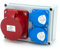 ELS Elektrotechnika Répartiteur mural 2 prises 230V et 1 câble CEE 32 A, prêt à raccorder, atelier, garage, IP44