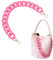 PandaHall Taschengurte Aus Rosa Acryl Matte Taschenkette Großer Flacher Kettenriemen Geldbörsen Ersatzkette Dekorativer Kettenriemen Mit Schnallen Für Handtaschen Geldbörsen Schultertaschen Geldbörsen