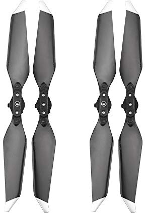 KIOOS 4 stücke geräuscharmer Propeller/fit for Mavic Profi Platin-Drohne 8331 Geräuschreduktionsklinge Requisiten Kamera-Drohnen-Falten-Propellerklingen Ersatzpropeller (Color : Silver)