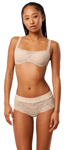 Triumph Body Make-Up Illusion Lace Balconette Nude Beige, Beige (Nude-Beige), 40C