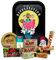Rolling Tray Rick and Morty original 27.5 x 17.5 cm + Airtight Tin + RAW Ashtray + Raw Papers Kingsize Organic, Black, Classic, 5 Meters + Tips + Raw Cones Kingsize + Stickers – Gift for Smokers