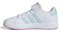 adidas Grand Court Elastic Lace and Top Strap Shoes Schuhe, FTWR White/semi Flash Aqua/Bliss Lilac, 28 EU