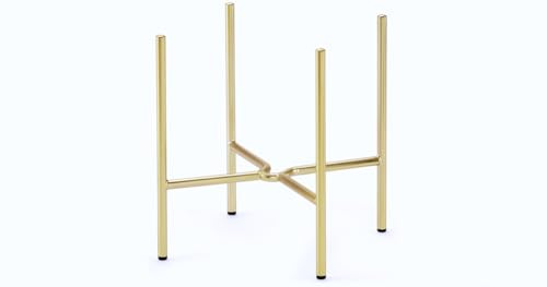 LEMUS - Life Steel Frame Brass Metallhalterung für Lemus Life Lampen, aus Stahl, für Tische, Schreibtische, Flache Oberflächen, messingfarben