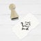 Ministempel - Motivstempel - Katze - Tiere - Stempel Geschenk - DIY Stempel zum Basteln von Karten, Papier, Stoffen