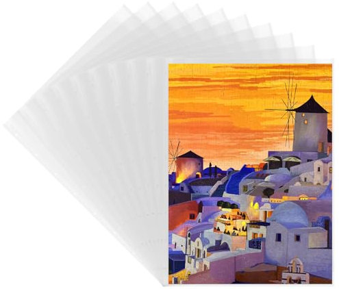 Nariolar 51x71cm10er-Pack transparente Hüllen, 10 HD-Taschen für 20 Puzzles, Staubdicht & Schützendes Puzzle-Zubehör
