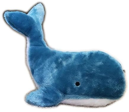 Blue Whale Doorstop 36cm Fabric Sea Life Coastal Nautical Heavy Filled Door Stopper