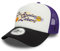 New Era NBA Berretto da Tifoso Los Angeles Lakers Camionista Cappello Logo della Squadra Regolabile Bianco Viola Nero