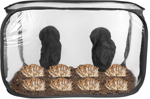 Luqixcey Mushroom Growing Still Air Box,35.8''×23.2''×22.8'', Portable Mushroom Grow Bags, plant Grow Tent Kit, Plant Propagation Station, for Spores Mycology Horticulture Supplies