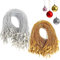200 PCS Cordino Natalizio, Ganci Palline di Natale, Ganci per Ornamenti Natalizi, Ganci per Albero di Natale, Ciondolo in Corda con Ornamento di Natale con Lucchetto(D'argento e Oro)