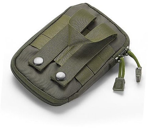 minkissy Molle Erste Hilfe Tasche Mit Tragegurt Aufbewahrungstasche Für Medizinische Notfallausrüstung Rettungstasche Für Camping Reisen Und Outdoor-aktivitäten Armeegrün