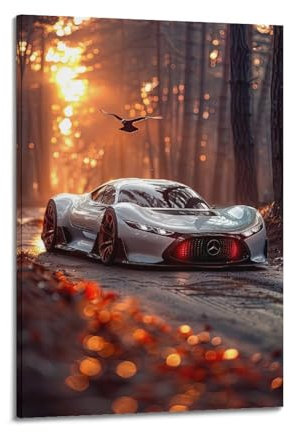 Hyper Car-Poster, Vision Gran Turismo Super Car, dekoratives Gemälde, Leinwand-Kunstbild, 40 x 60 cm