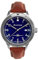 Messerschmitt Herren-Fliegeruhr Leder Braun/Blau ME-108DR-L