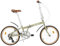 FabricBike Klappfahrrad, Alu-Rahmen, Single Speed, klapprad 20 Zoll, Folding, klapp Fahrrad, Klapprad Erwachsene, Fabric Bike Folding Bike (Light Sand 7 Speed W/Mudguard)