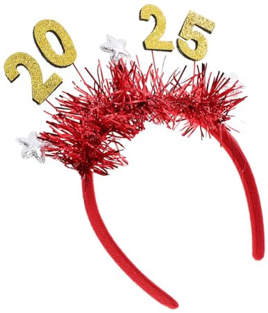 Holibanna Haarband Zähne für 2025 Silvester Feier Stilvolle Kopftuch Stirnband