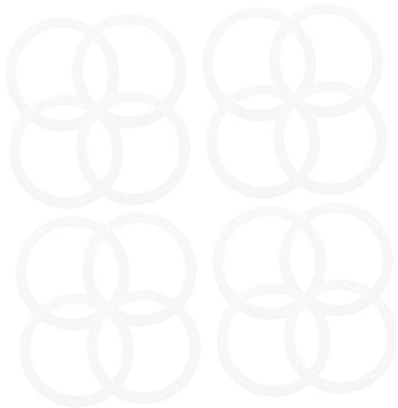 Ciieeo 30pièces Joints Étanchéité Silicone Pour Bocaux Mason Joints Pour Couvercles De Bocaux Verre Lot De Réutilisables