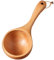 Cucharada de madera 8.5''wooden para frascos para la cucharada de sal de baño redondo con de asa ergonómica para servir harina, frijoles, agua, estilo de bote 1 SCOOP