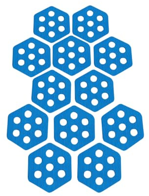 Skimboard Grip Pad - 12 Stück Eva Hex Traktion Pad Set, Rutschfester