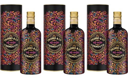 Padro & Co. Vermouth Rojo Amargo Wermut süß Spanien inkl. FeinWert E-Book (3 x 0.75 l)