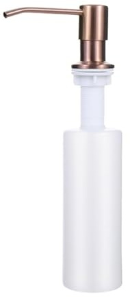 ByNGSDCC Distributeur de Savon Liquide for évier Cuisine, Flacon Rangement for Lotion, Pompe for for Les Mains, en Acier Inoxydable, Accessoires(Rose Gold Color)