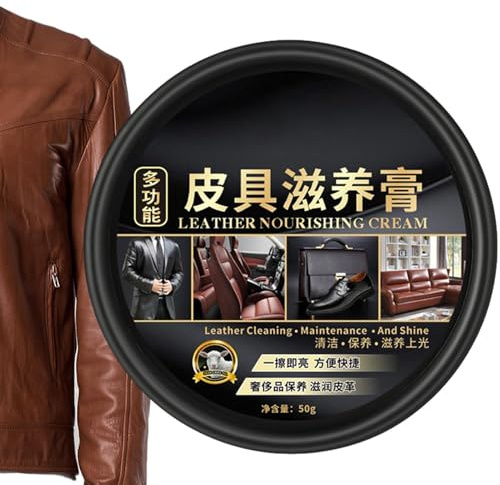 Leather Cleaning Paste – Leather Care Balm & Cream | Mink Oil Conditioning & Polishing | Restore Sofas Shoes Bags Clothing | Waterproof Shoe