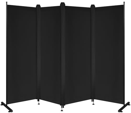 REDCAMP 4-Panel Portable Privacy Screen Freestanding with Sealing Strips | Portable Room Partition Wall Dividers ,80Wide and 68 Tall Privacy Screen,Indoor Outdoor Bedroom Office Restaurant Hospital