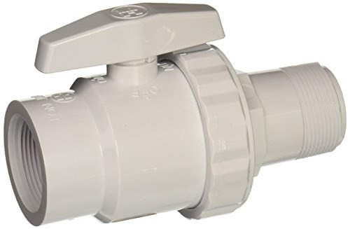 Hayward Trimline 2-Wege-Kugelhahn, 3,8 cm, SKT-Rohr aus PVC FIP
