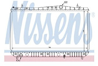 NISSENS Kühler, Motorkühlung 61664 | Kompatibel mit: CHEVROLET REZZO Großraumlimousine, GM KOREA REZZO