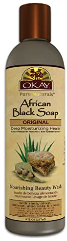 OKAY AFRICAN BLACK SOAP LIQUID 8oz / 237ml