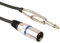 HQ-Power Cable XLR-Jack, 1 x xlr macho, 1 x Jack 6.35 mm masculino, mono, 1,5 m, perfecto para la transmisión de audio.
