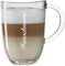 Leonardo, tazza da caffè con manico, in vetro, con incisione personalizzabile, motivo Classic, da 365 ml