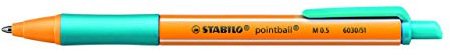 Kugelschreiber – STABILO pointball – 3 Stück – Türkis