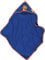 Playshoes Unisex Kinder Frottee-Kapuzentuch die Maus 340040, 11 - Marine, 75x75cm