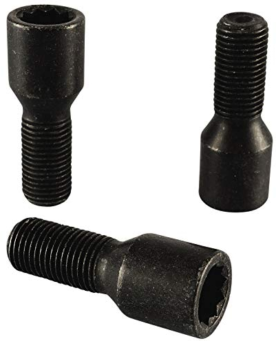 20 Estrella Rueda Negro M14x1, 5x28 Cono Coche de Estilo Barracuda Negro Cabezal Redonda D20 Tornillo de Estrella Tuner Bolts Tornillos de Perno